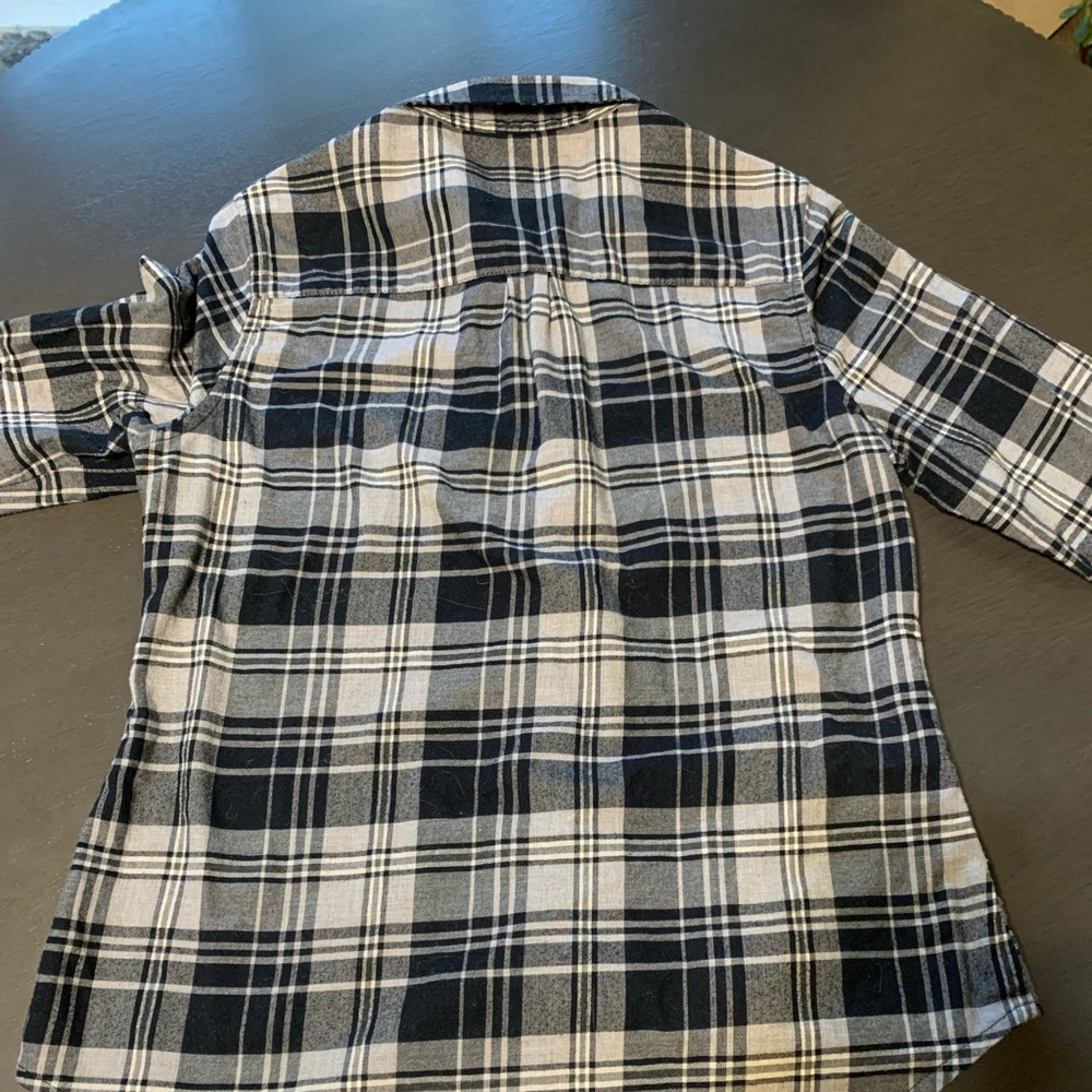 Pendleton Wool Button Up Grey And Black Plaid, Wo… - image 5